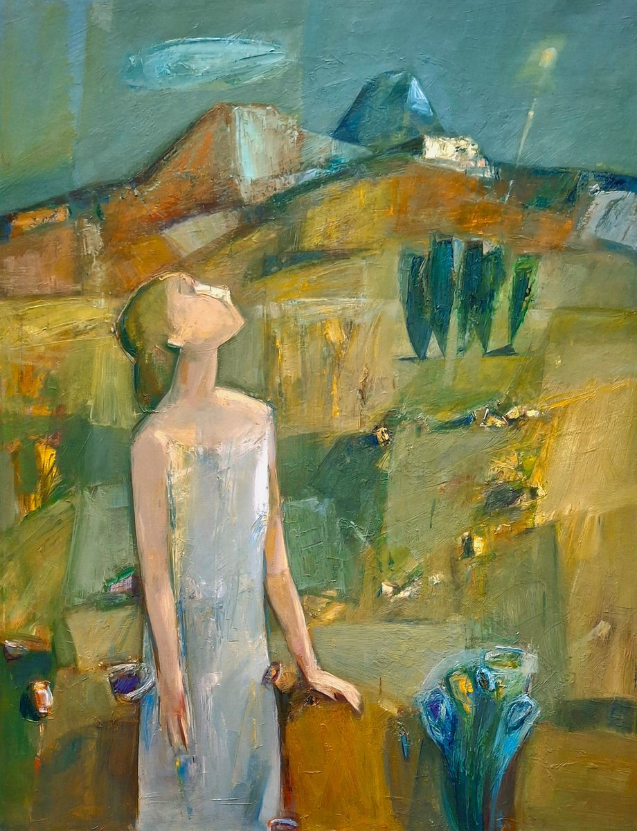 The Dreaming Girl By Matevos Sargsyan, 28 X 35, Artwork For Sale On Artfinder