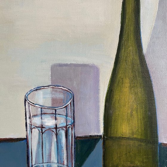 Still Life with Glass and Bottle