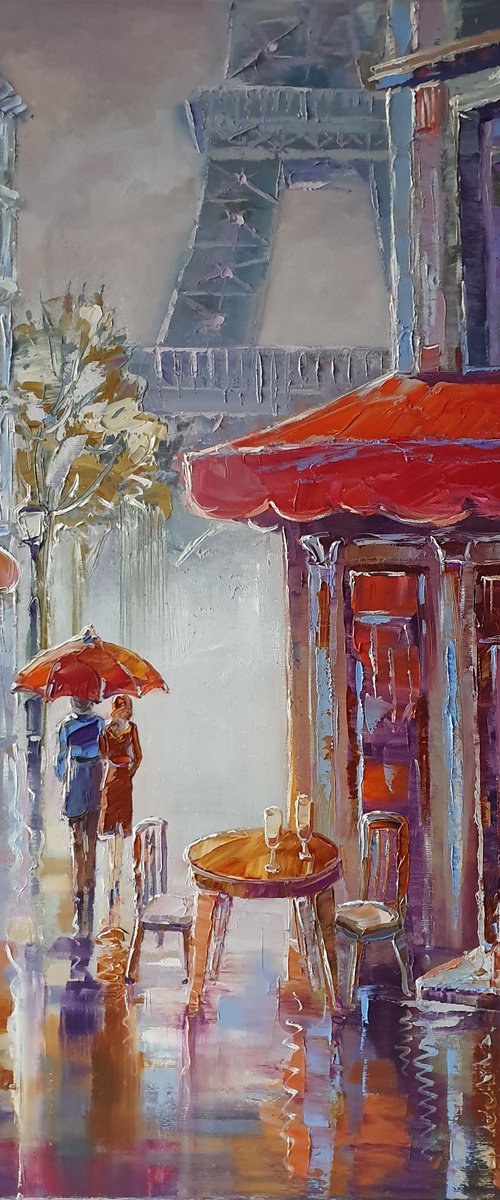 Date in Paris by Mary Voloshyna