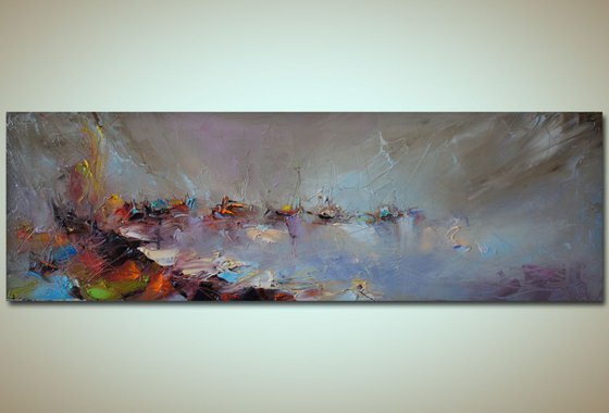 The white coast, Abstract Seascape painting