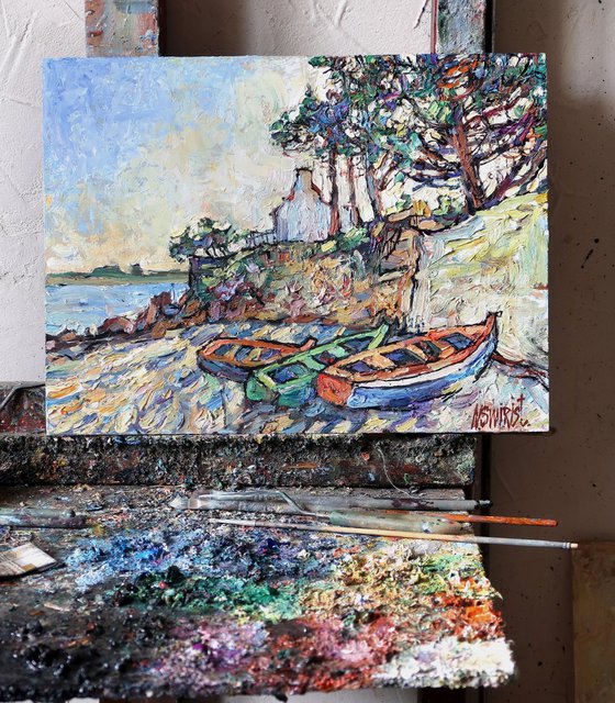 Boats in Arzon. France.