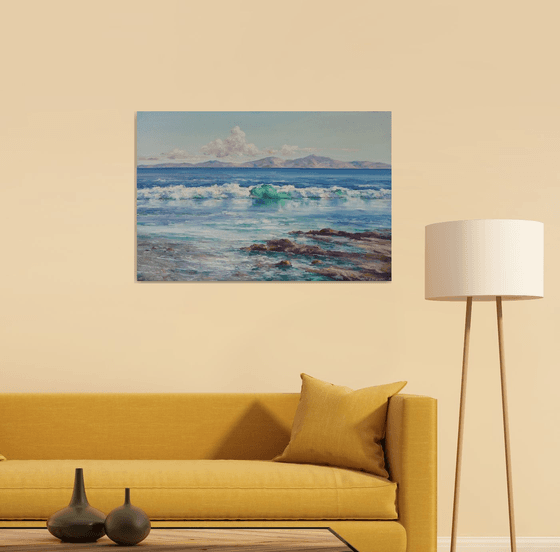Sea waves(60x90cm, oil painting)