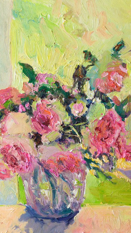 Roses from Garden. Morning by Suren Nersisyan
