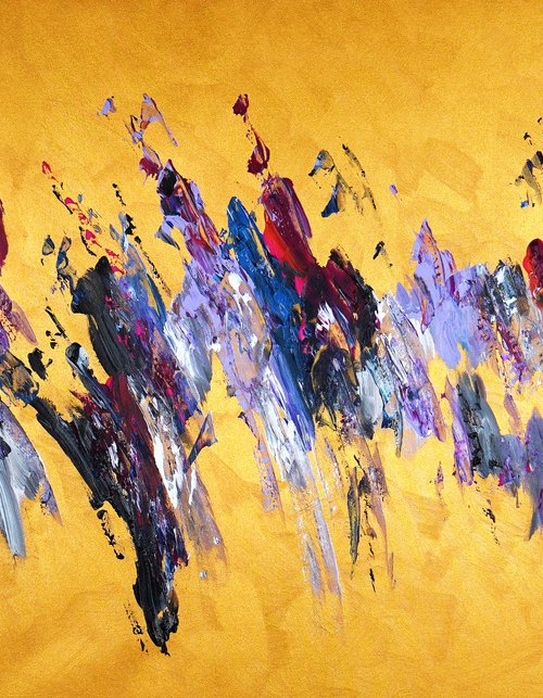 Gold Abstraction C 1 by Peter Nottrott