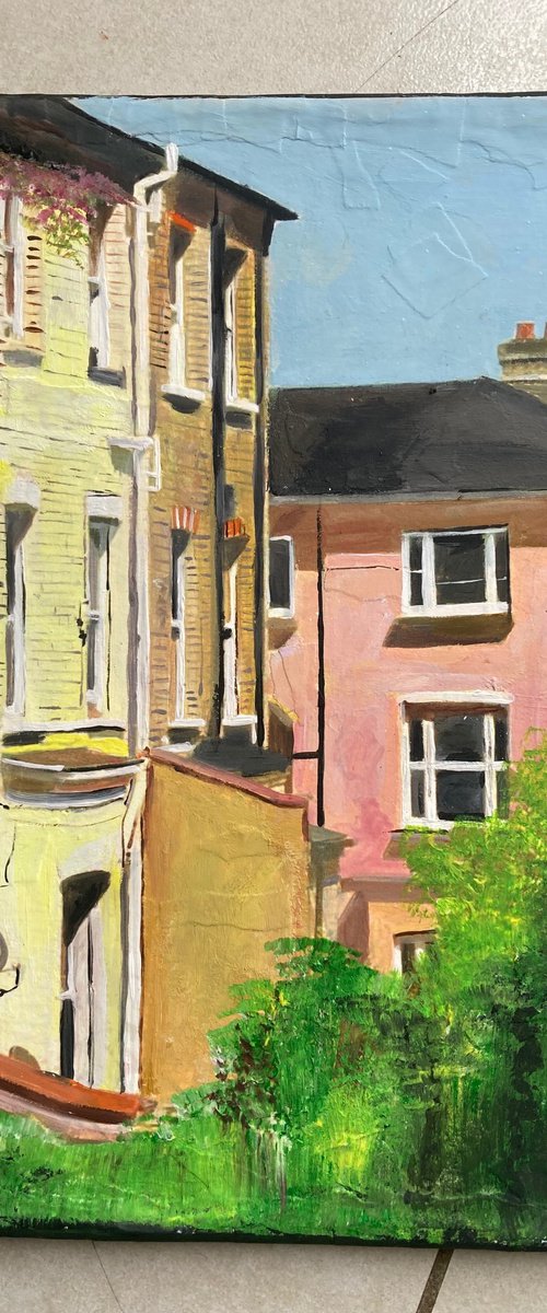 London Houses In Summer by Andrew  Reid Wildman