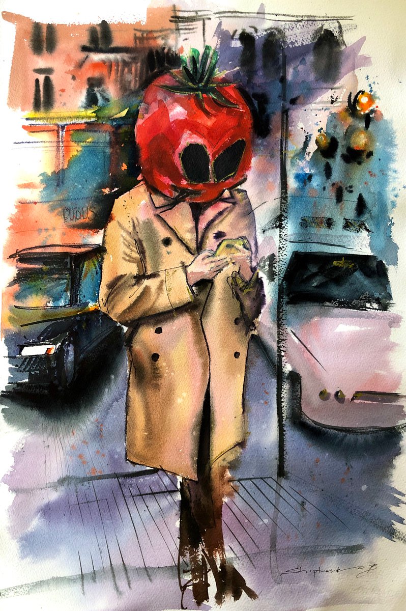 Man Tomato by Bogdan Shiptenko