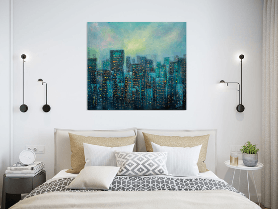 Urban Jungle - II ! Cityscape painting