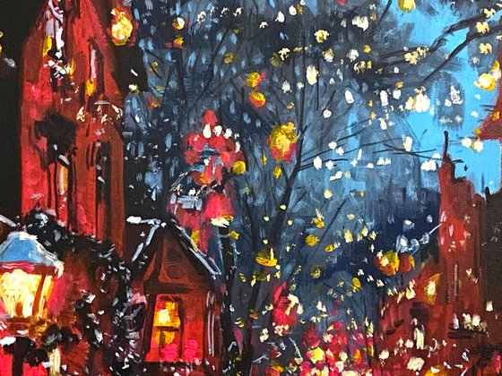 Warmth in a Snowy Night