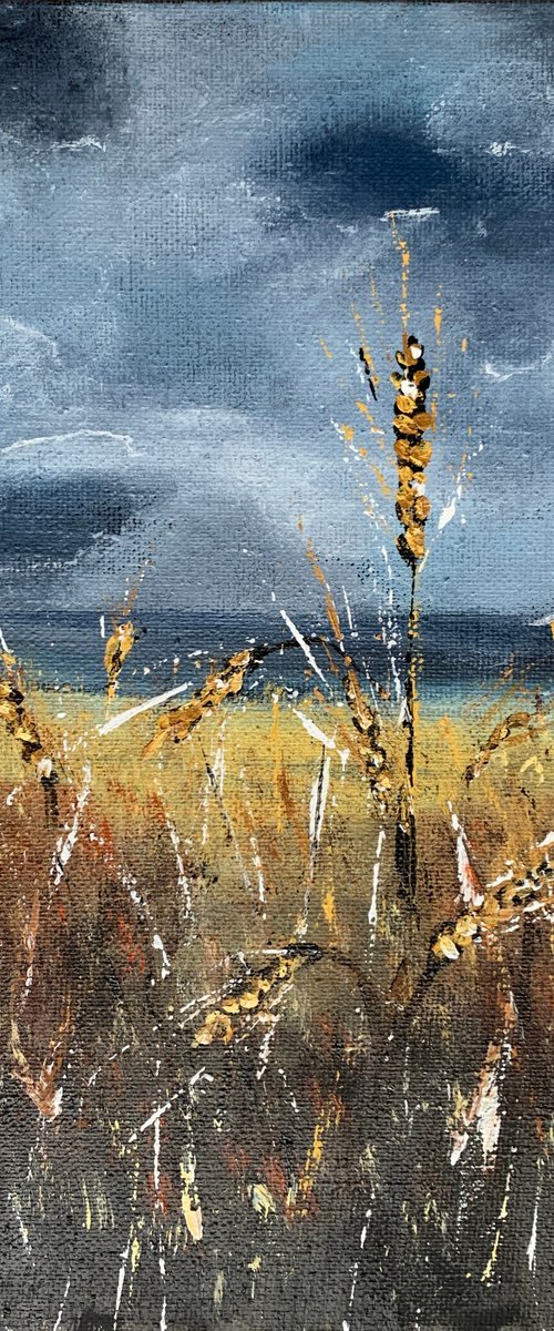 Dancing Wheat under Sky. by Marina Skromova