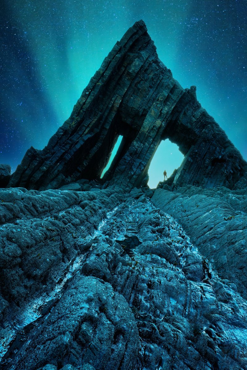 Blackchurch Rock Aurora by Paul Nash