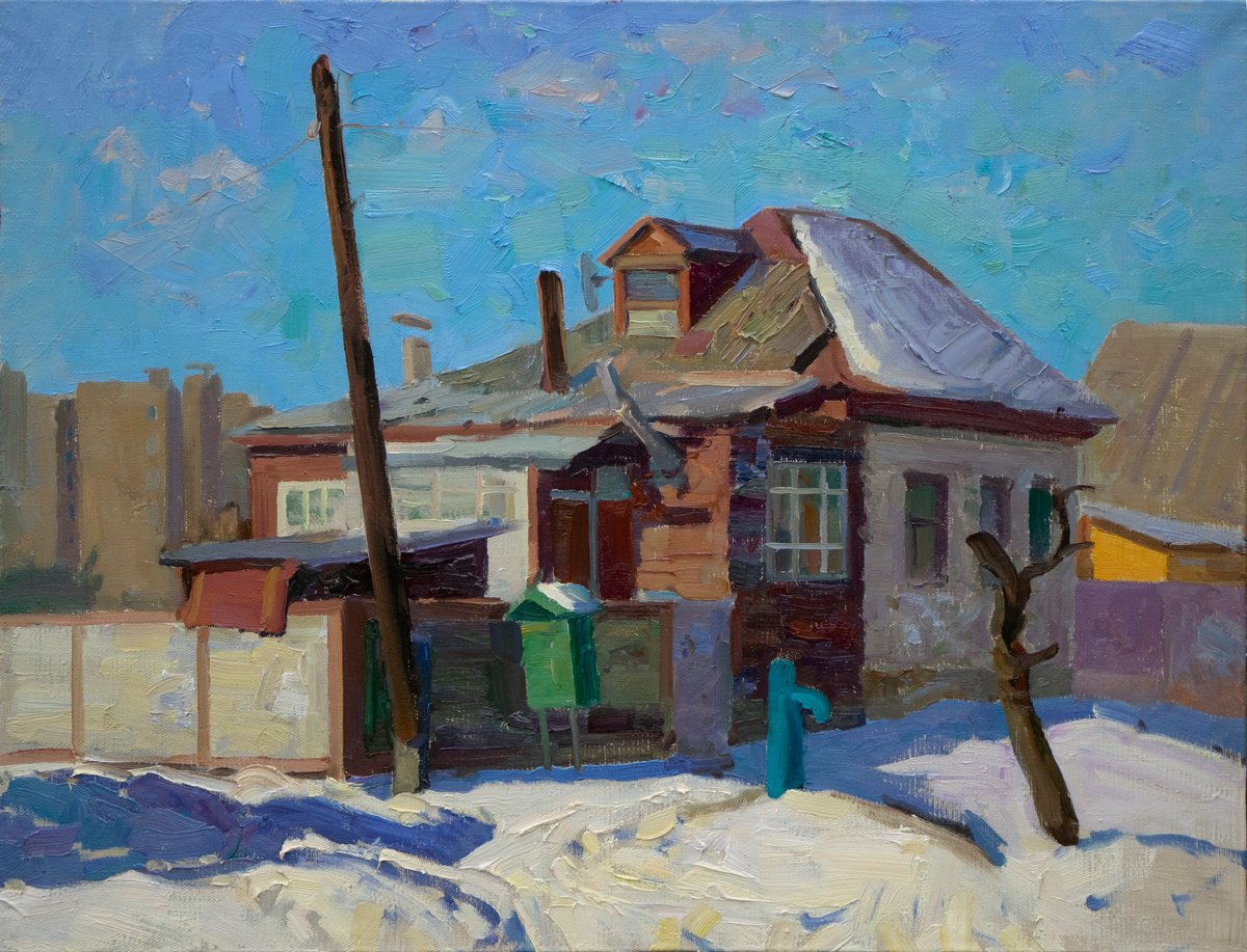 On The Fiksel Street By Victor Onyshchenko, 28 X 22, Artwork For Sale On Artfinder