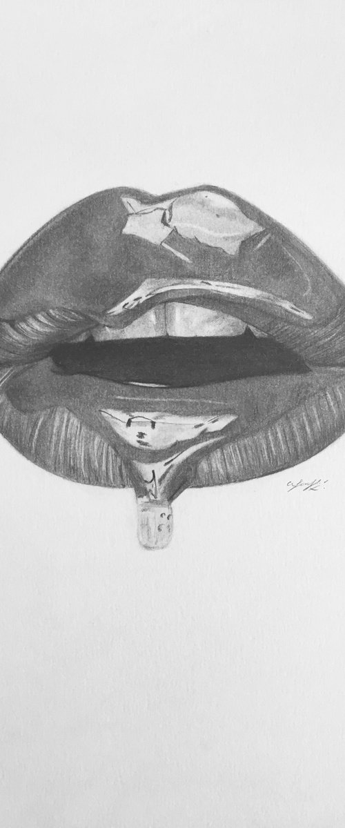 Dripping lip no.3 by Amelia Taylor