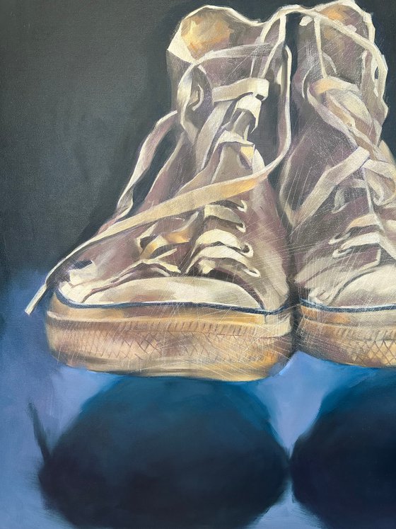 Floating sneakers.