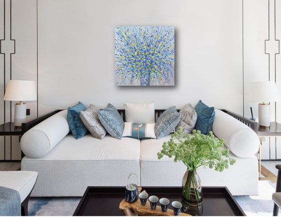 Bouquet of blue flowers