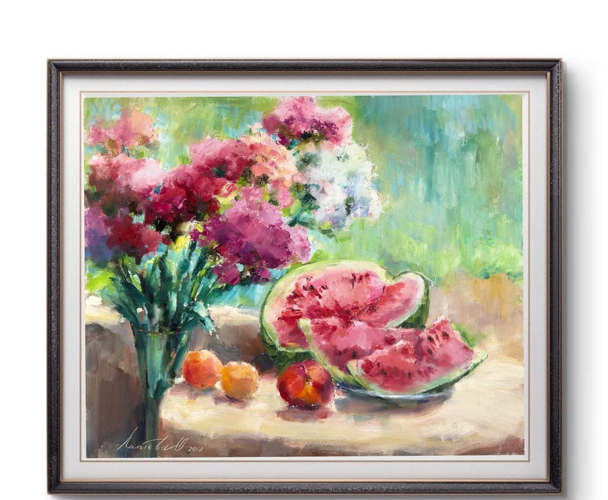 Juicy Watermelon By Olha Laptieva, 24 X 20, Artwork For Sale On Artfinder