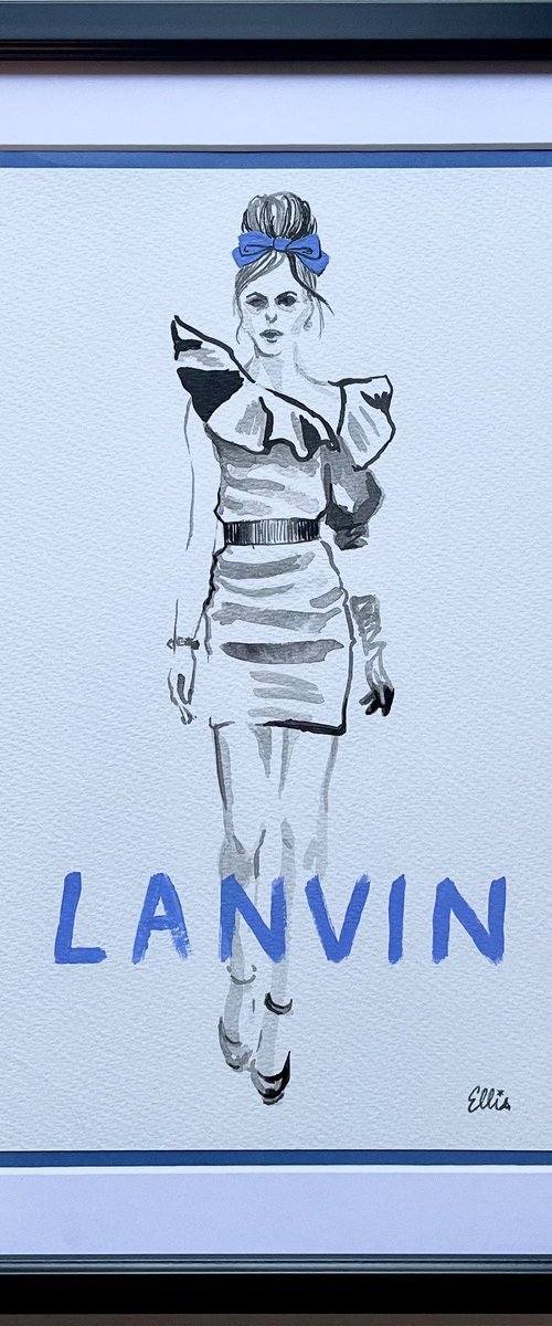 Lanvin - original fashion illustration by ellisartworks