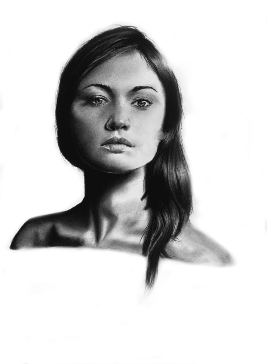 Photorealistic Charcoal Drawing , Blossom By Denny Stoekenbroek, 12 X 17, Artwork For Sale On Artfinder