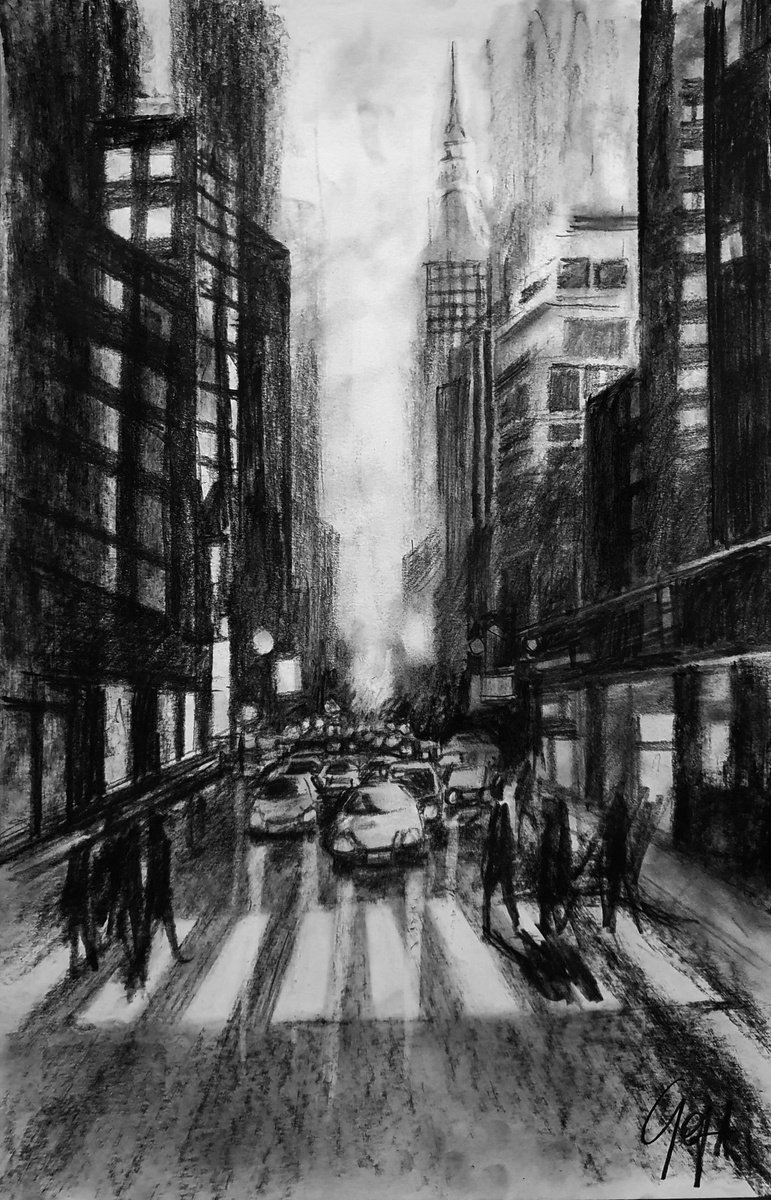 NEW YORK - MANHATTAN AT DUSK by Nicolas GOIA