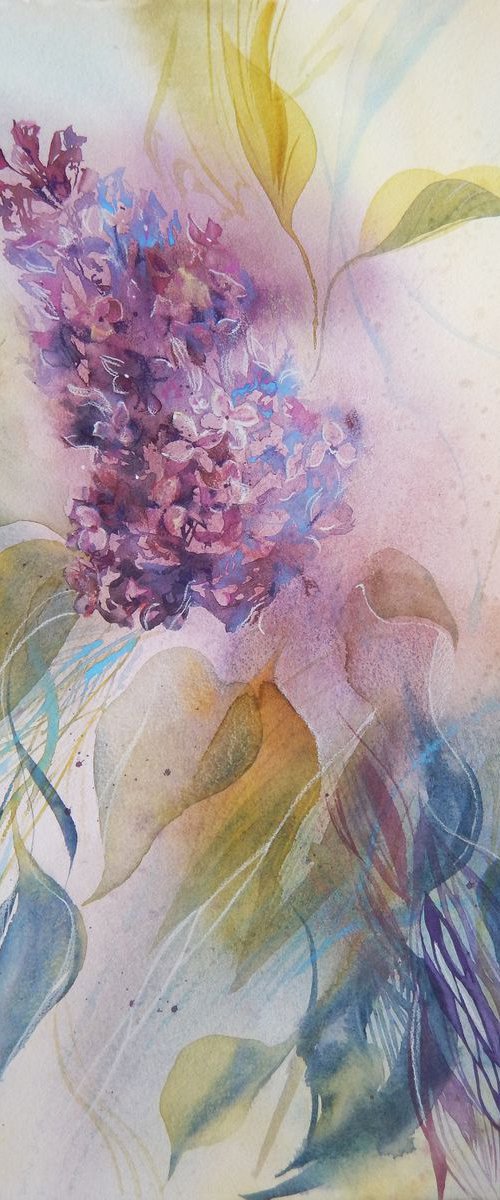 Lilac blooming by Alla Vlaskina