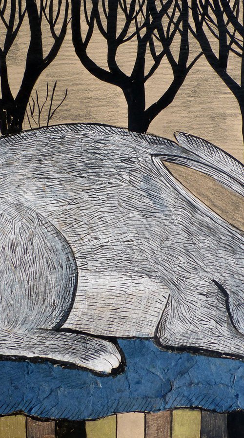 Autumn bunny by Elizabeth Vlasova