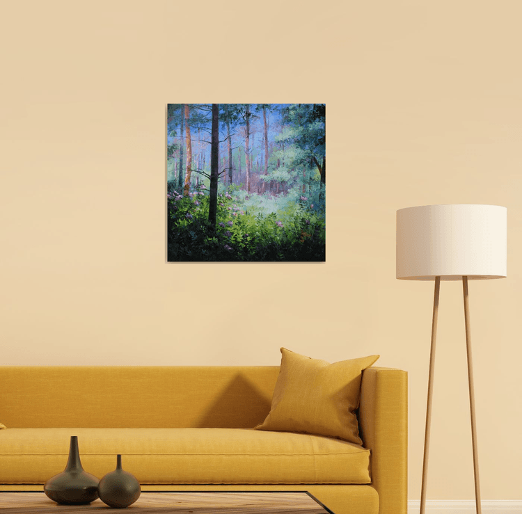 Mysterious Forest Oil Painting By Szakacs Eva Artfinder