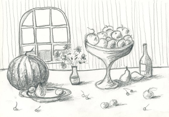 Still Life With A Watermelon