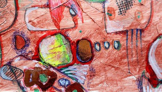 Fantasy with Flowers 334  paper 59x42cm