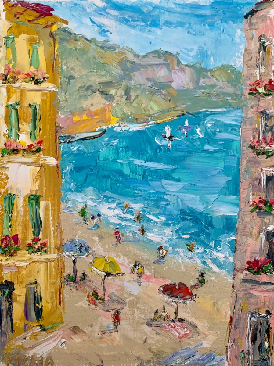 Amalfi coast beach by Vilma Gataveckien?