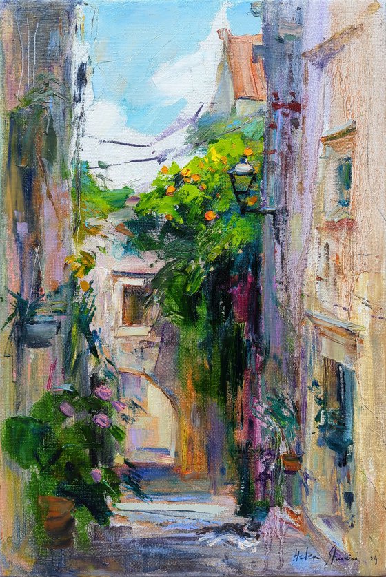 Old street in Italian style