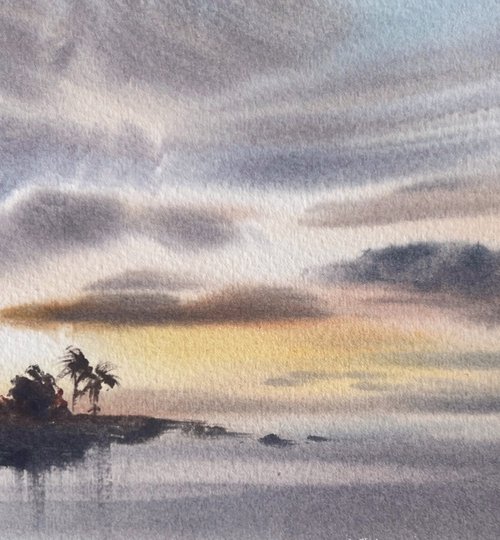 Sunset on the sea #9 by Eugenia Gorbacheva