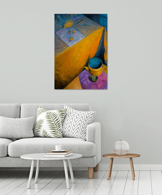 Still Life with Orange Drapery