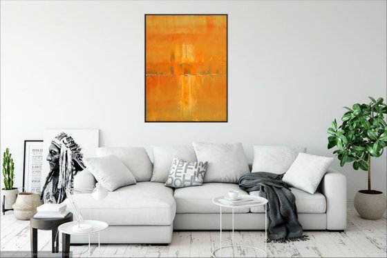 Bold Orange Concept Abstract