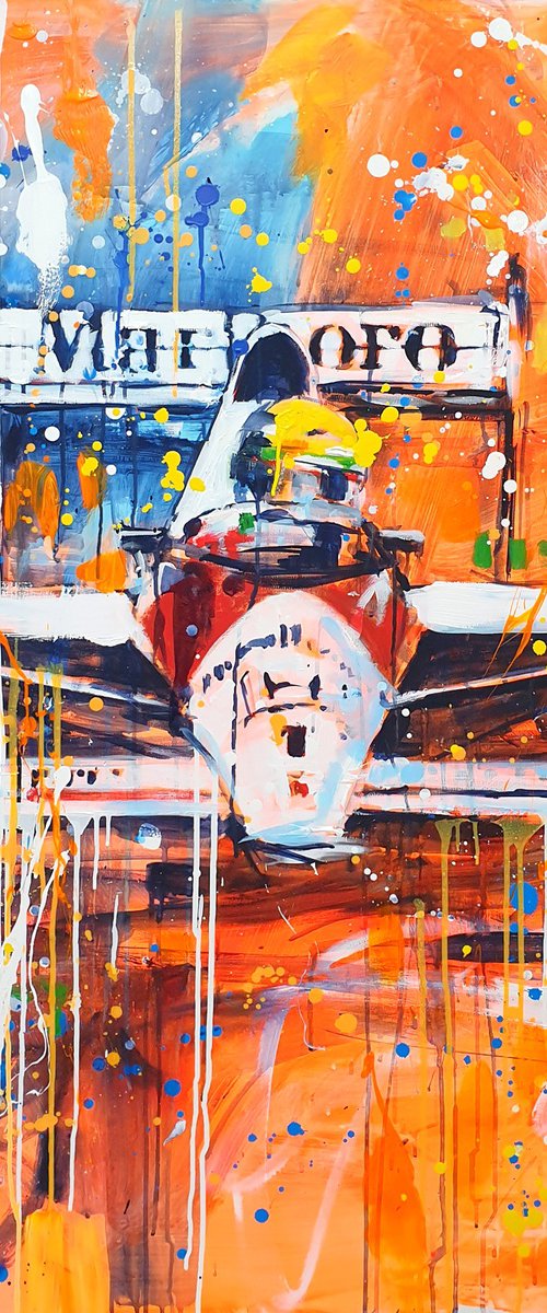 Ayrton Senna in Monaco by Marta Zawadzka