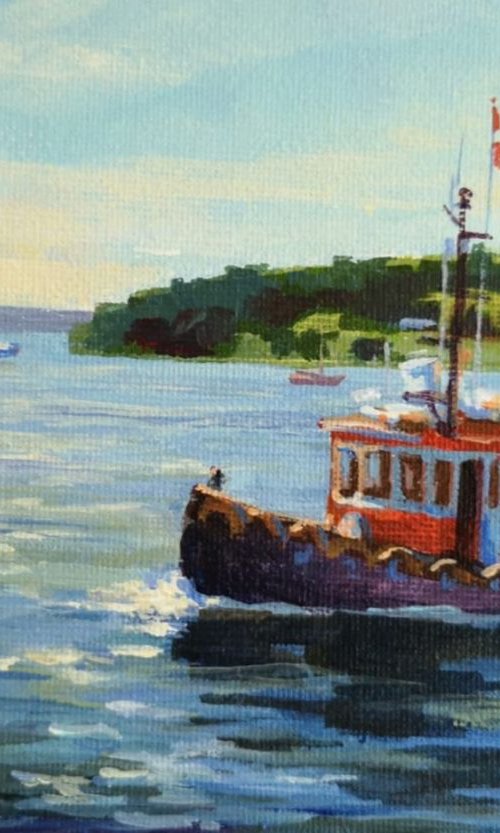 Coming back home (5x7x0.1'') (framed 6.5x8.5x1") by Alexander Koltakov