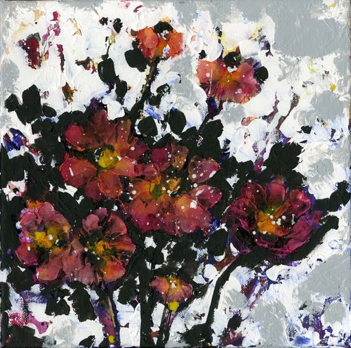 Now and Forever - Flower Painting  by Kathy Morton Stanion by Kathy Morton Stanion