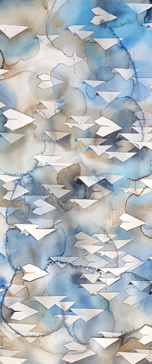 Connected | Columbia Frost Zero (30x22") by Yuliya  Martynova