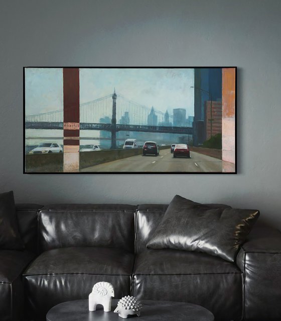 Manhattan Study in Blue and Grey