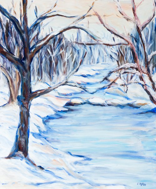 Winter River by Cristina Stefan