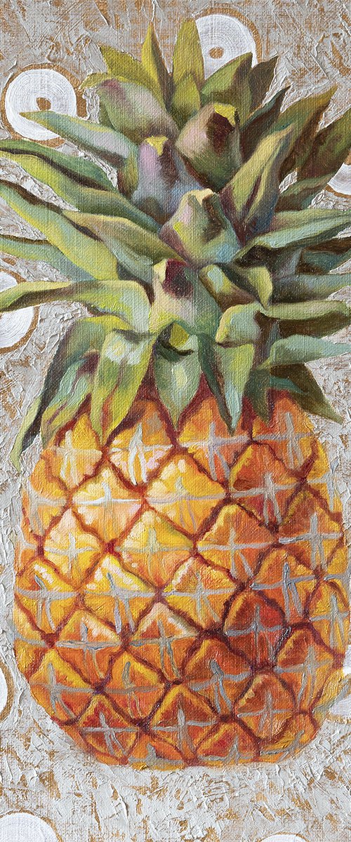 Still life Disco Pineapple by Mariia Meltsaeva