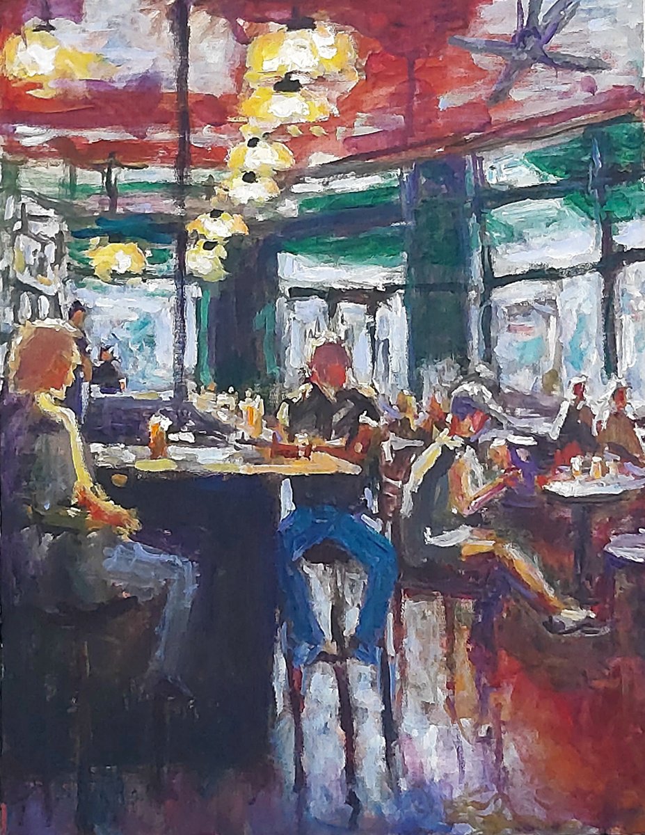  Irish Bar By Dimitris Voyiazoglou, 14 X 18, Artwork For Sale On Artfinder