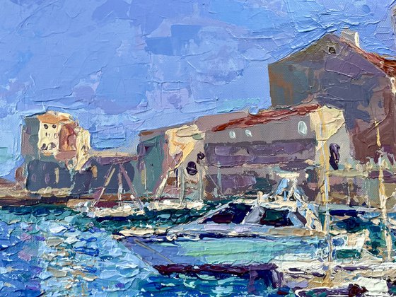 Boats of Giovinazzo, Italy