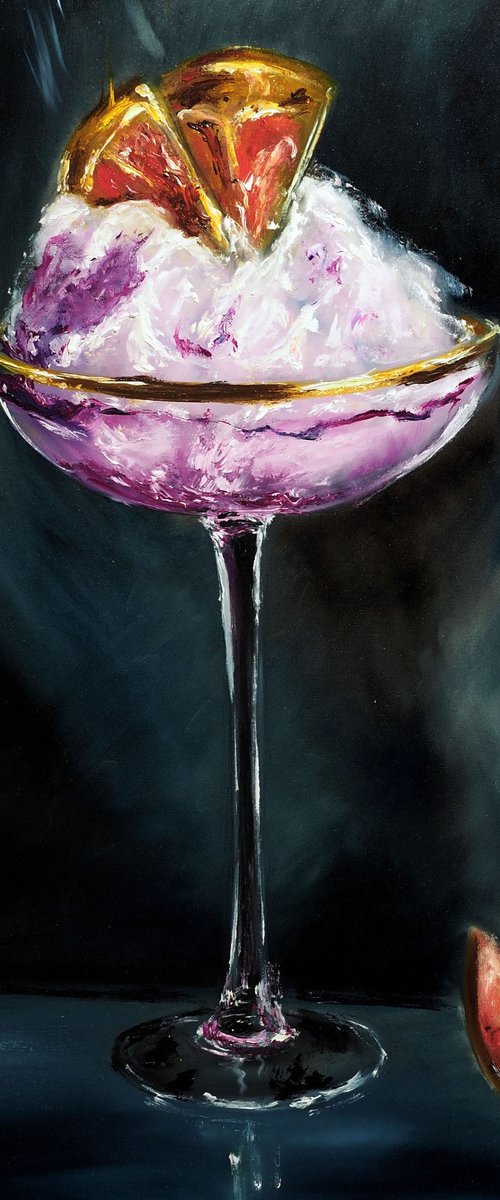 Cocktail - with gold leaf by Ruslana Levandovska