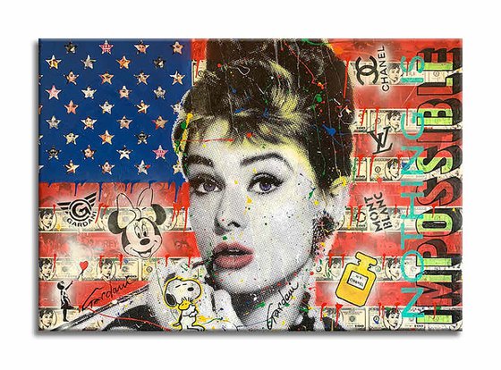 Audrey Hepburn Flag