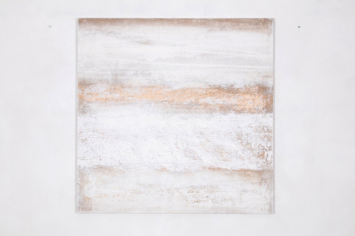 Abstract Acrylic Painting By Rokas Berziunas, 47 X 47", No. 23-43 (120 X 120 Cm ), Original Artwork