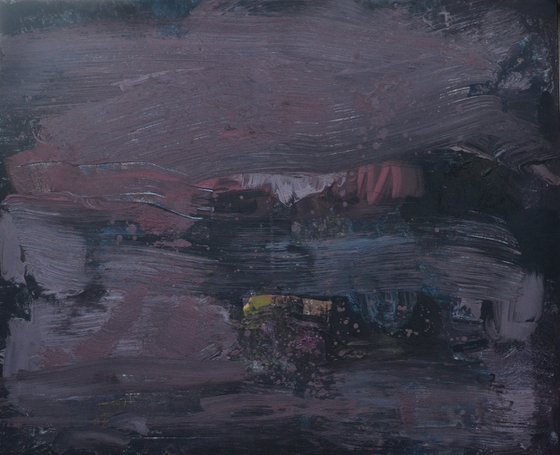 Black abstract painting art