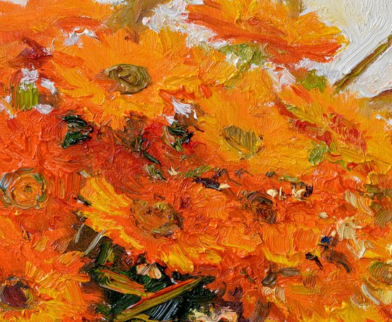 Orange Flowers, Calendulas