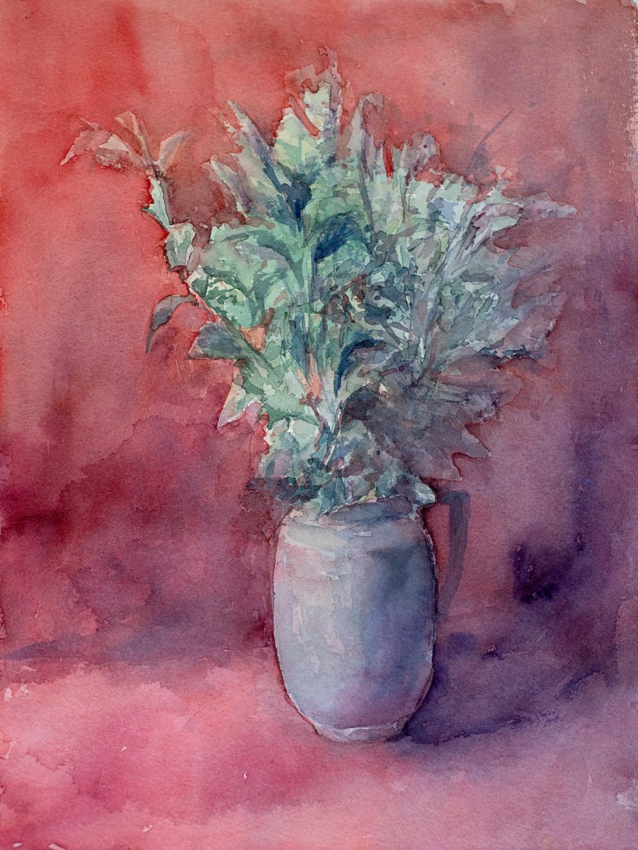 Mint in a Vase by Oleksandra Skrypchenko