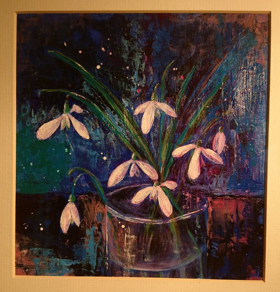 Snowdrops in a Glass