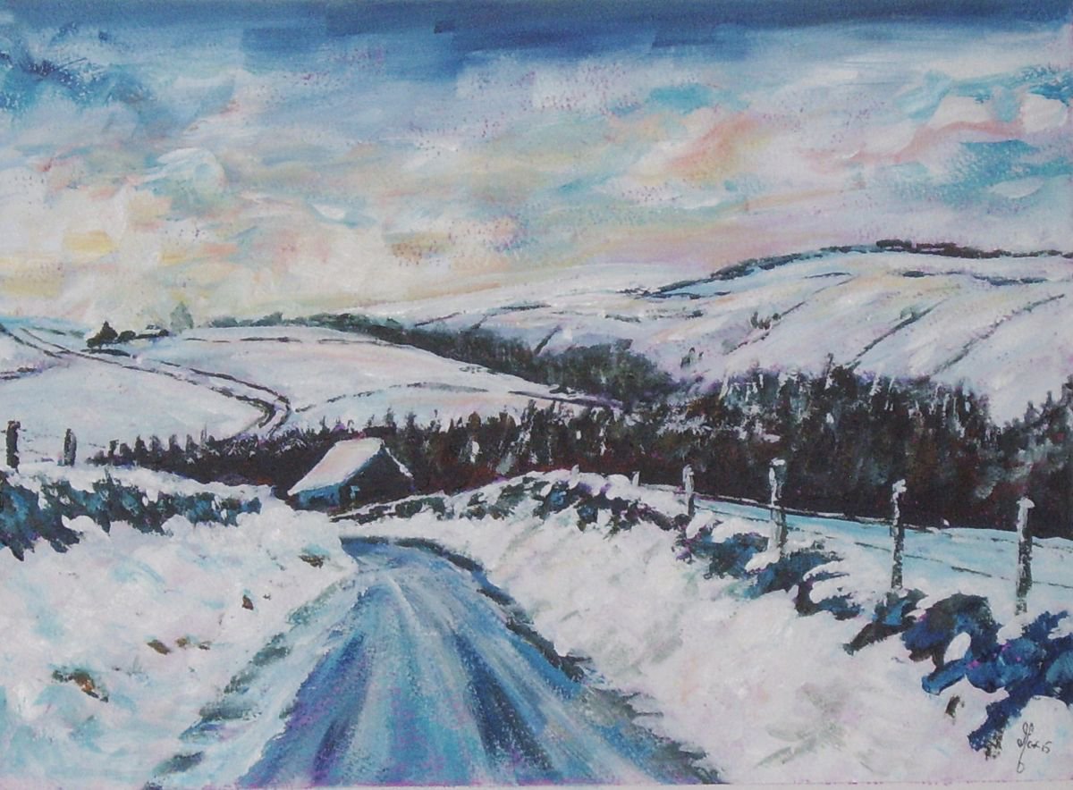 Winter near Lamaload Reservoir by Max Aitken