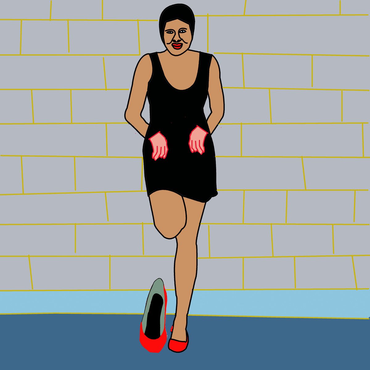 Urban And Pop Portrait Print By Artworks By Rina Mualem, 10 X 10, Cinderella, Original Artwork